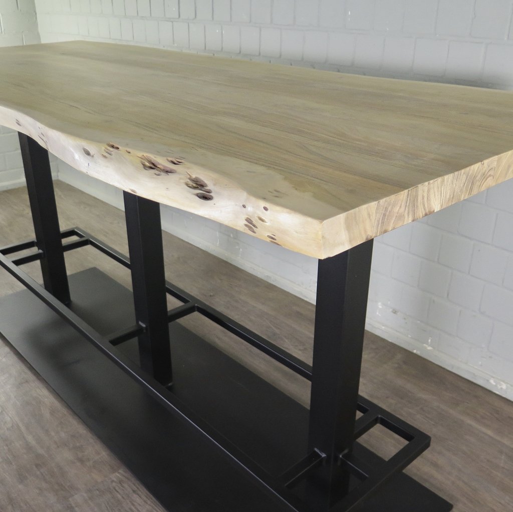Stehtisch Bartisch Mangoholz 2,20 m x 1,00 m