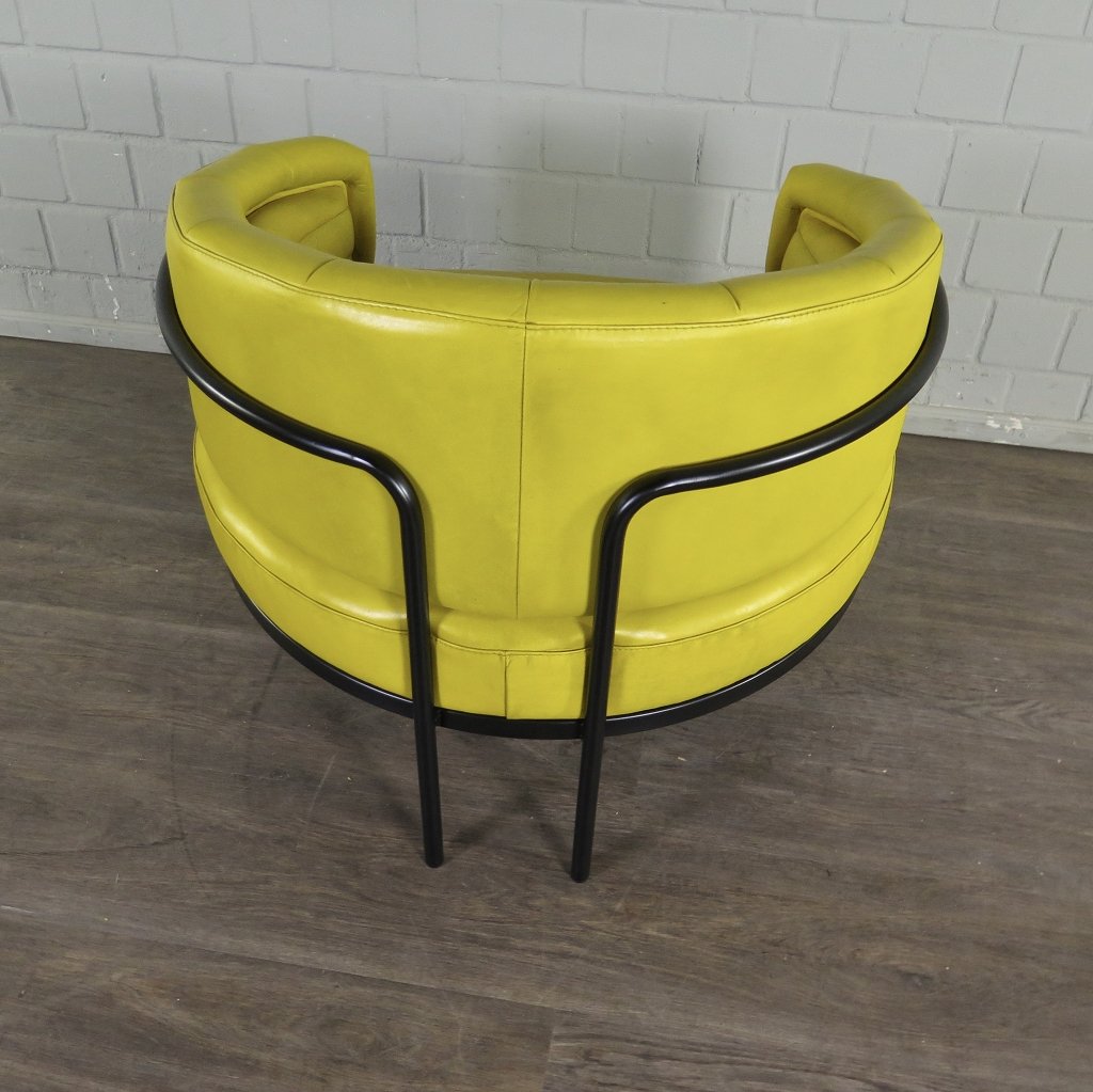 Loungesessel Leder 0,86 m Gelb