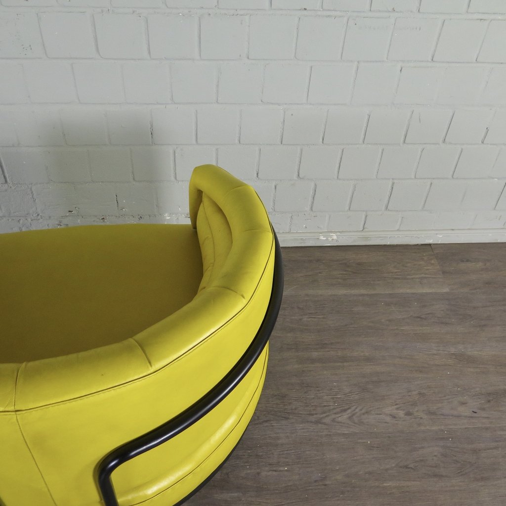 Loungesessel Leder 0,86 m Gelb