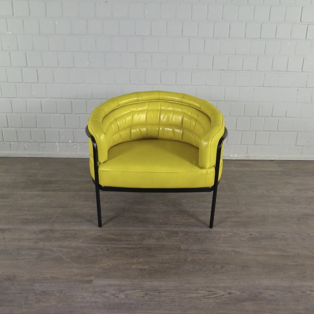 Loungesessel Leder 0,86 m Gelb