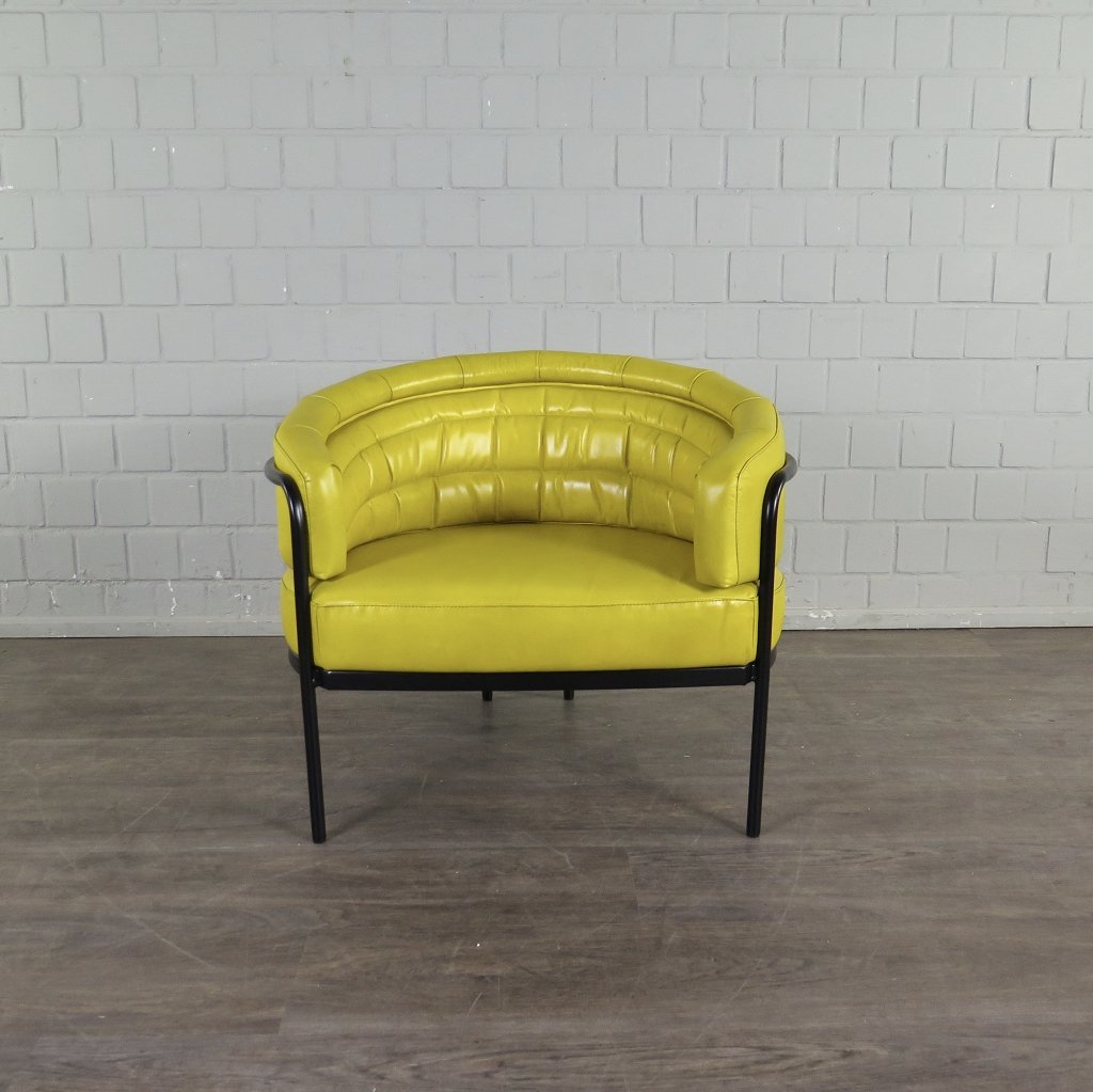 Loungesessel Leder 0,86 m Gelb