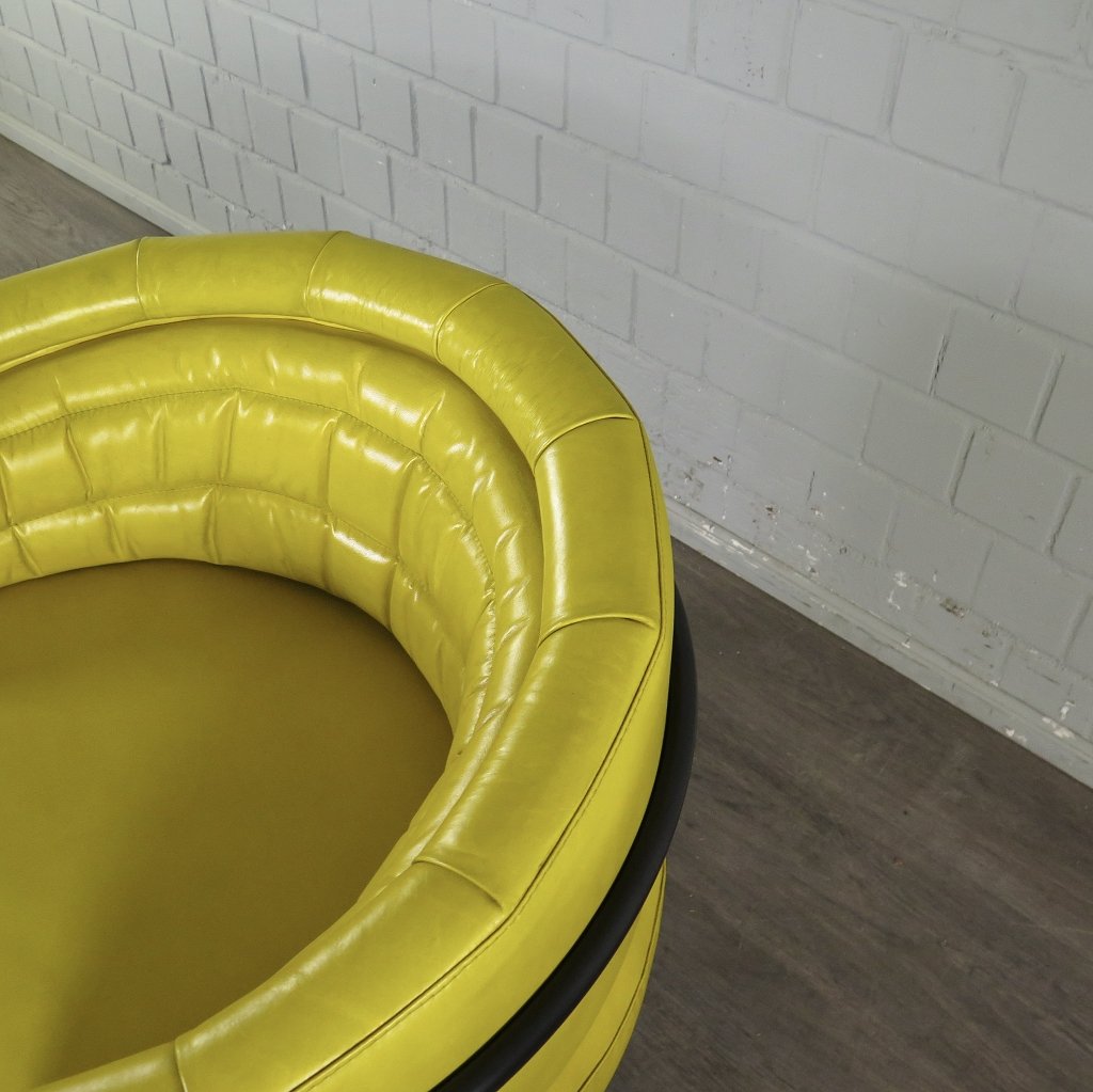 Loungesessel Leder 0,86 m Gelb