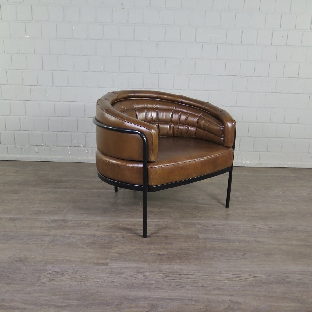 Loungesessel Leder 0,86 m Braun