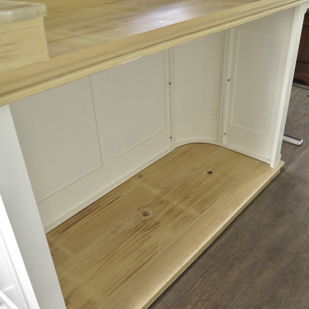 Hausbar Theke Teakholz 2,06 m Weiß