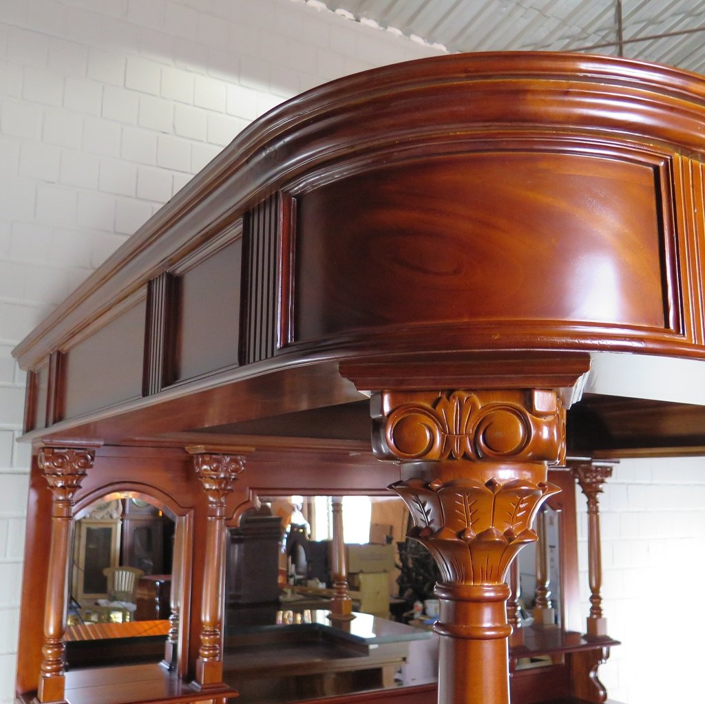 Hausbar Theke Mahagoni 2,35 m