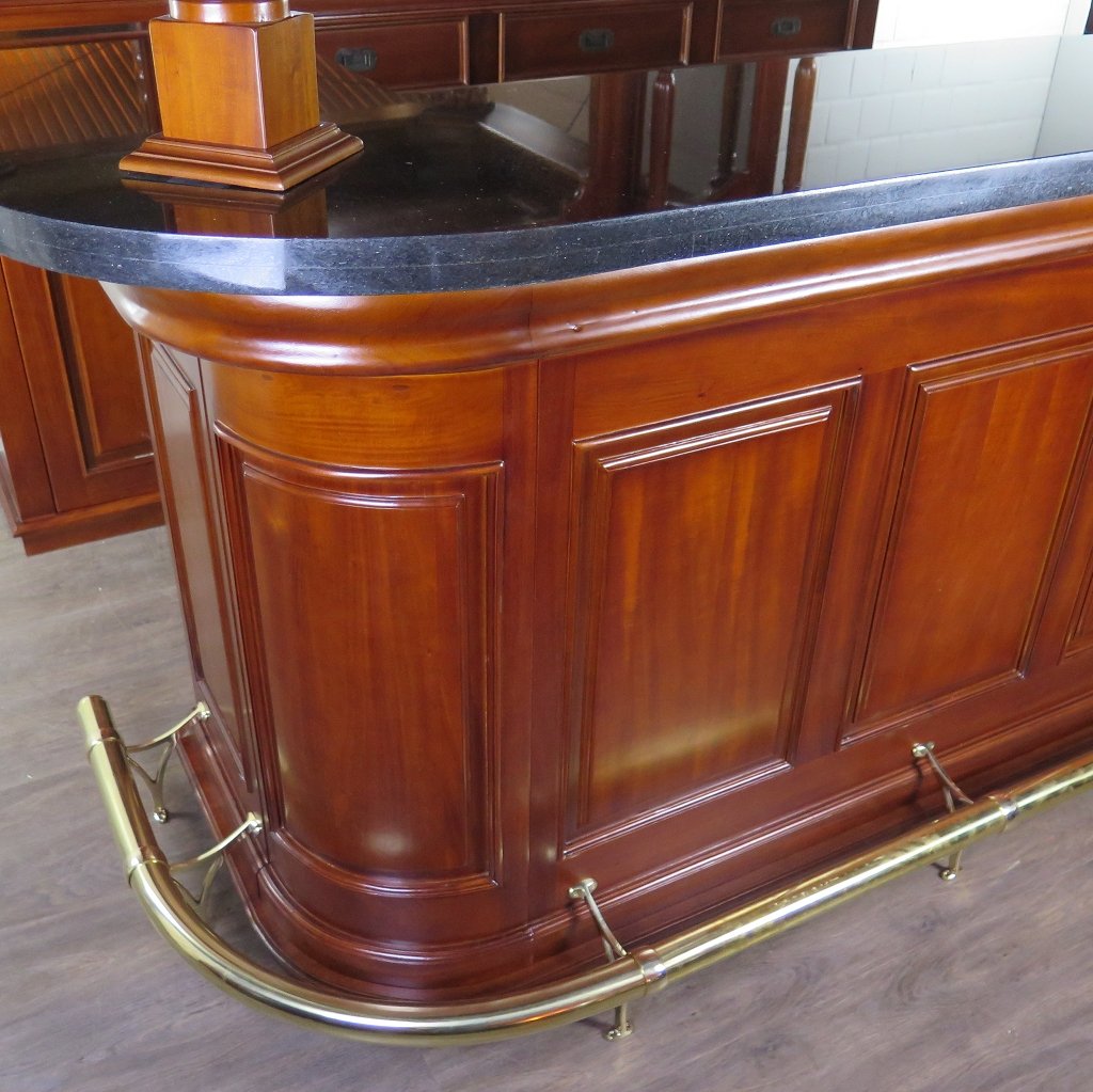 Hausbar Theke Mahagoni 2,35 m
