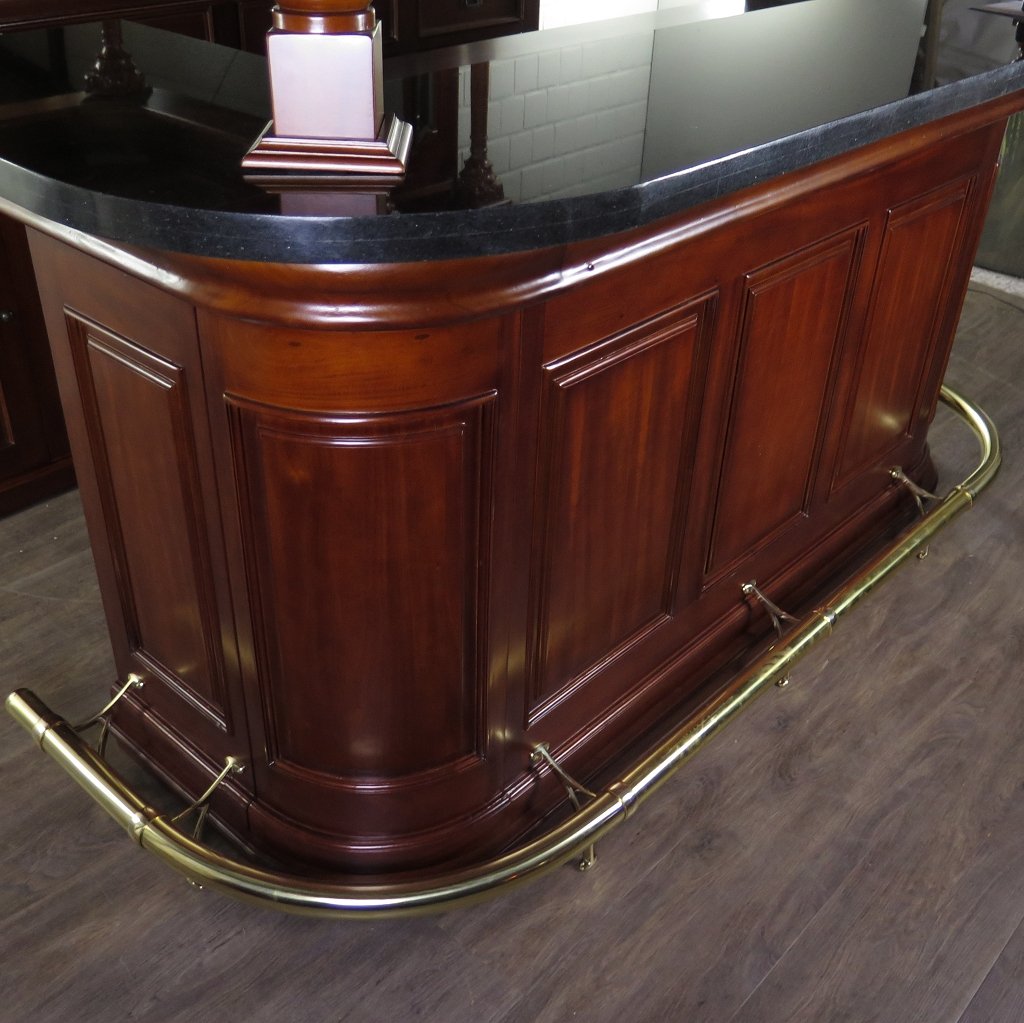 Hausbar Theke Mahagoni 2,35 m