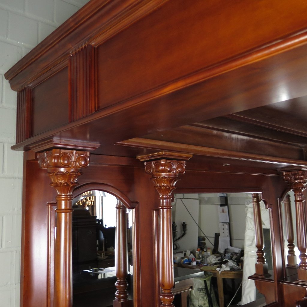 Hausbar Theke Mahagoni 2,35 m