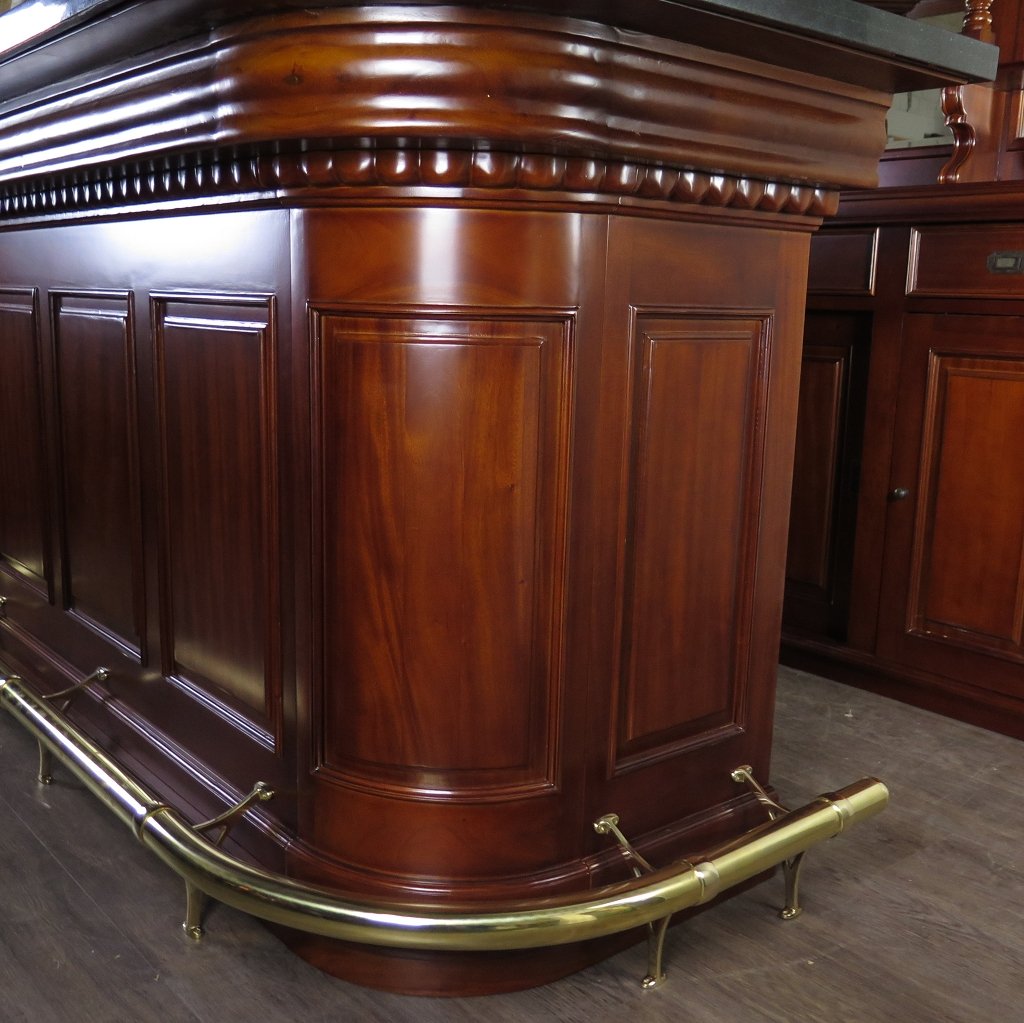 Hausbar Theke Mahagoni 2,35 m