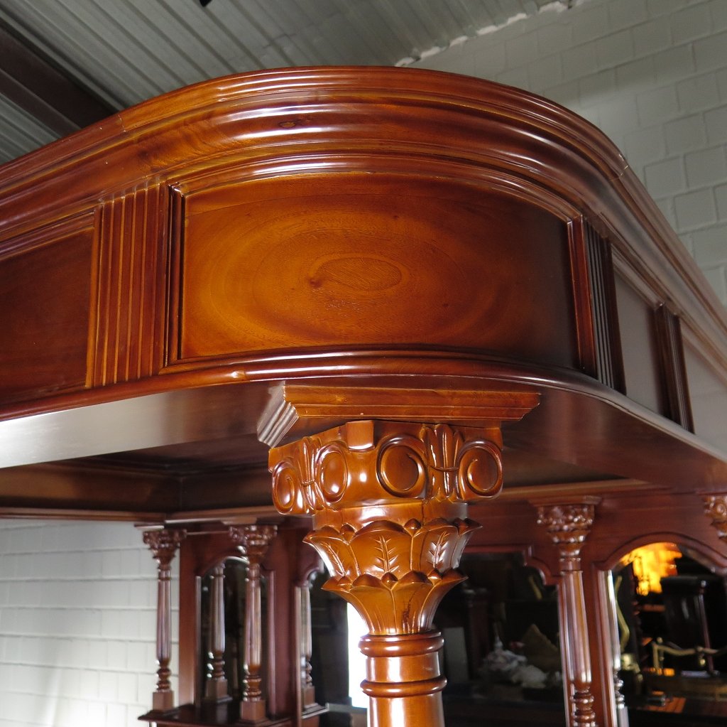 Hausbar Theke Mahagoni 2,35 m