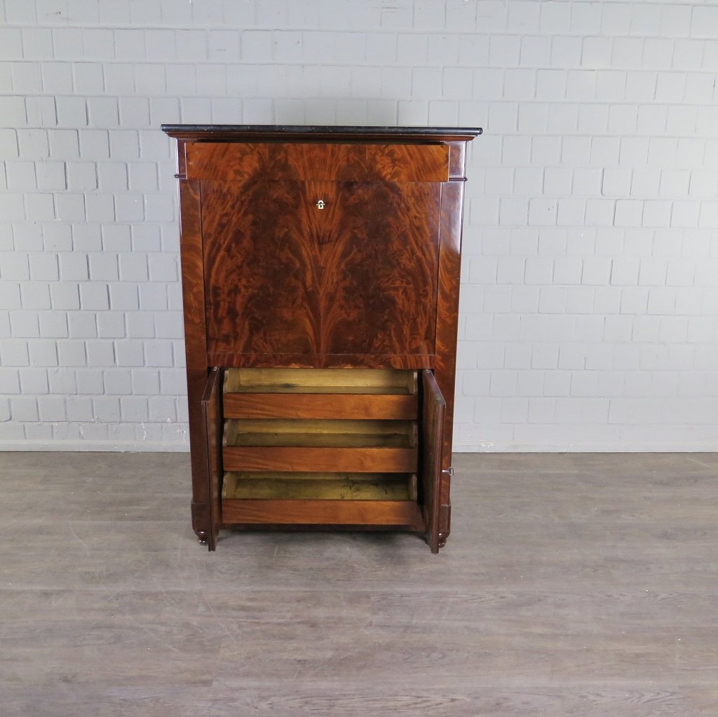Sekretär Biedermeier 1850 Mahagoni