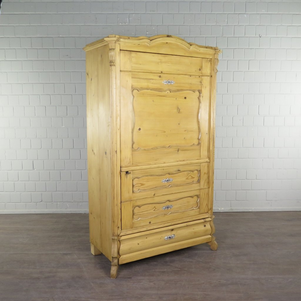 Blender Sekretär Schrank Louis Philippe 1860 Kiefer