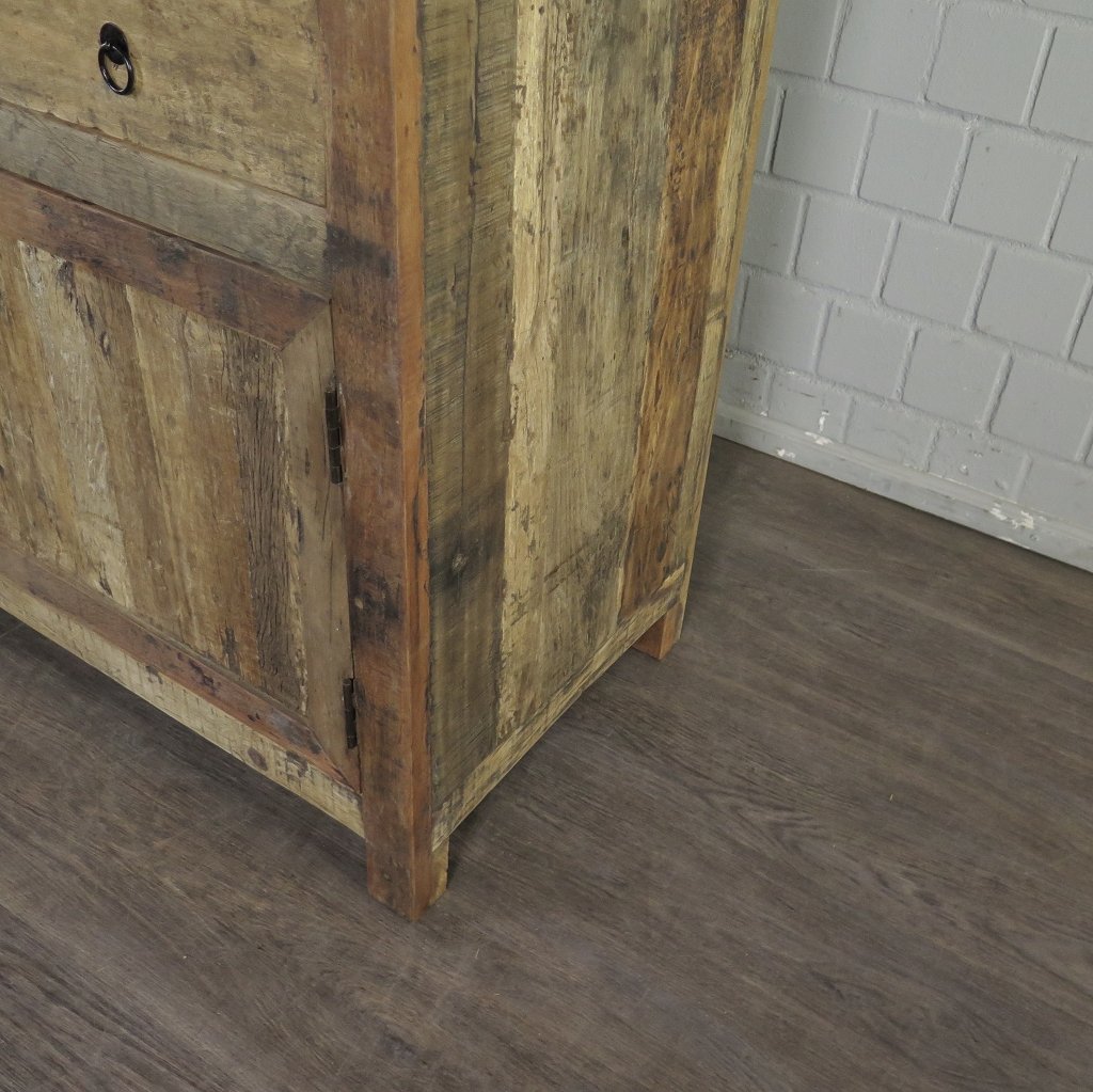 Vitrine Bücherschrank Teakholz 1,30 m