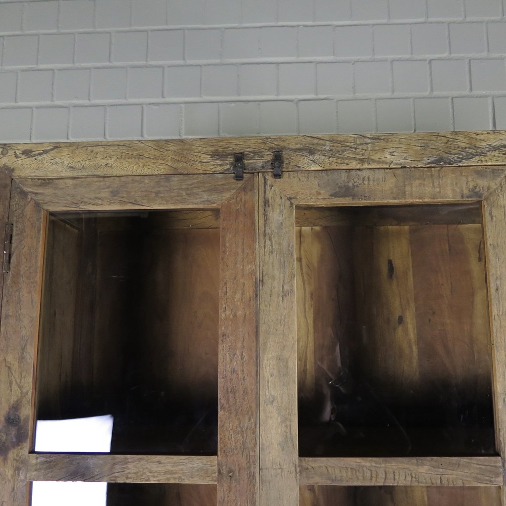 Vitrine Bücherschrank Teakholz 1,30 m