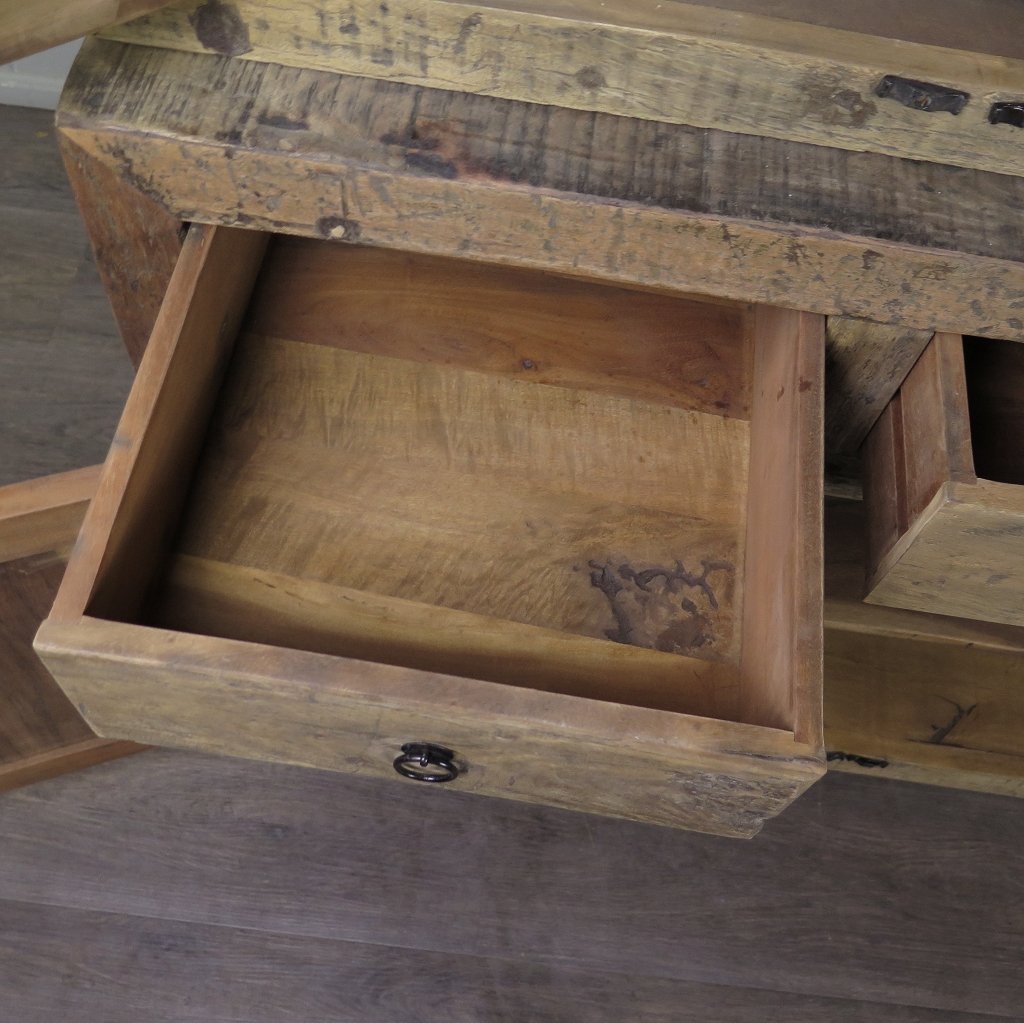 Vitrine Bücherschrank Teakholz 1,30 m