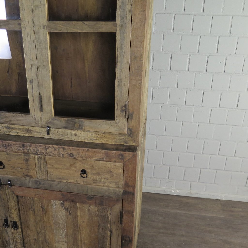 Vitrine Bücherschrank Teakholz 1,30 m
