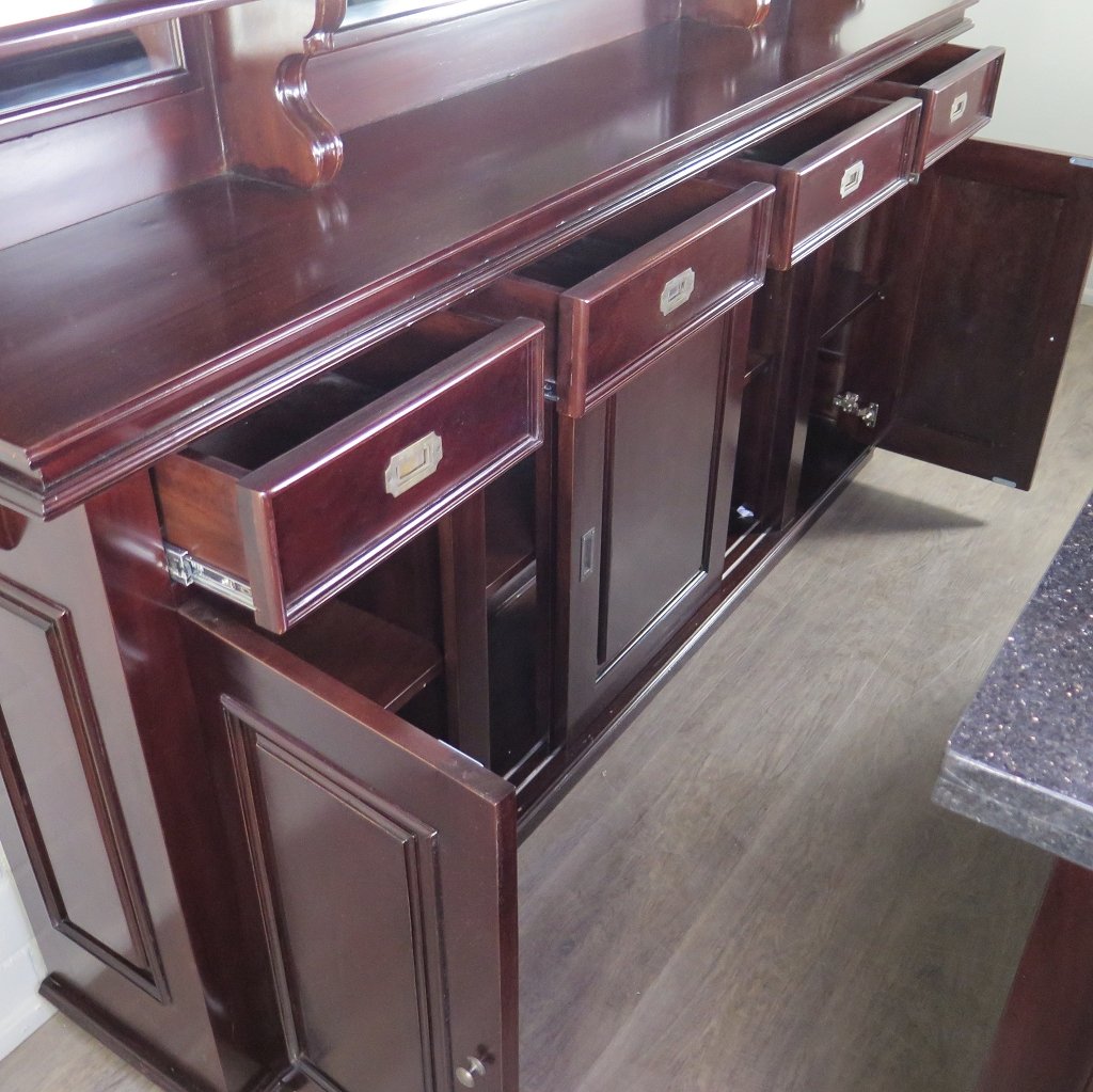 Hausbar Theke Mahagoni 2,35 m