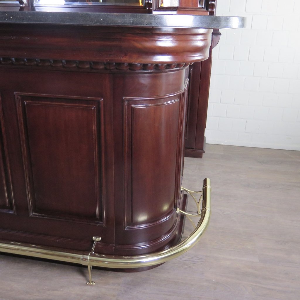 Hausbar Theke Mahagoni 2,35 m