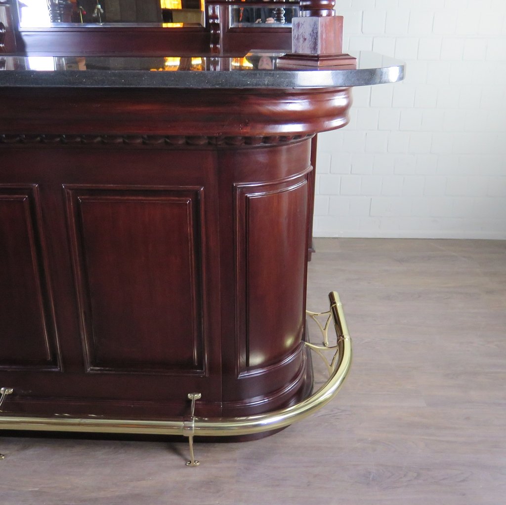 Hausbar Theke Mahagoni 2,35 m