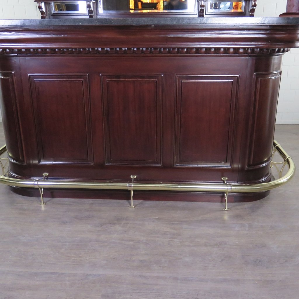 Hausbar Theke Mahagoni 2,35 m