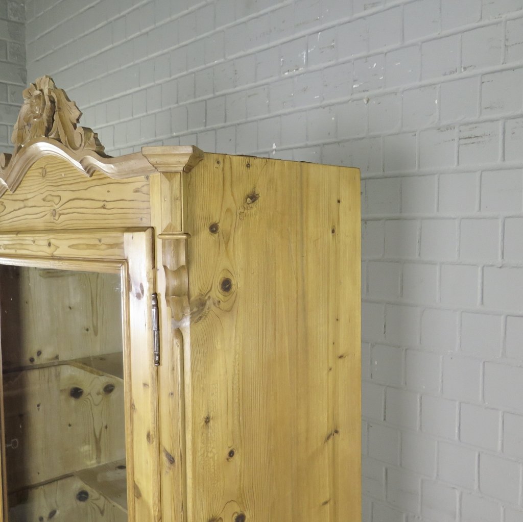 Vitrine Bücherschrank Louis Philippe 1860 Kiefer