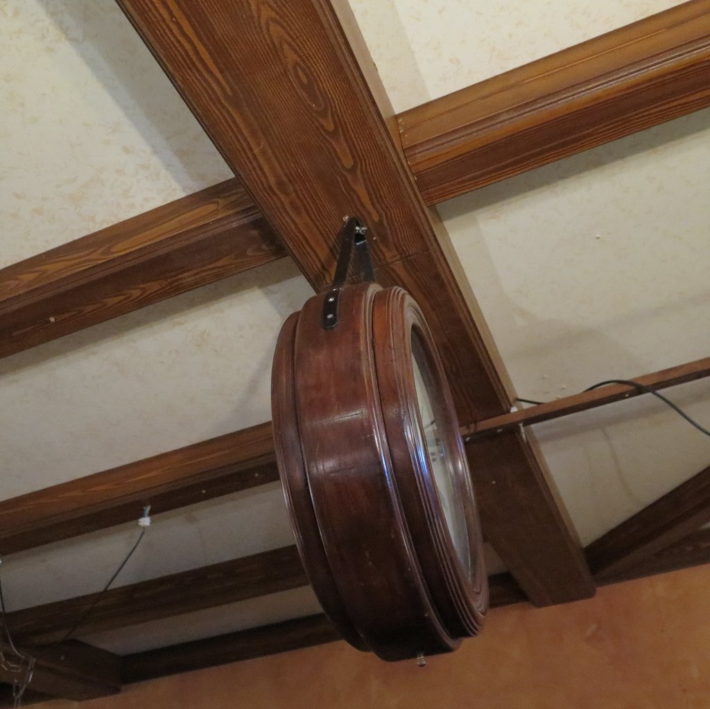Bahnhofsuhr Wanduhr Mahagoni Ø 0,54 m