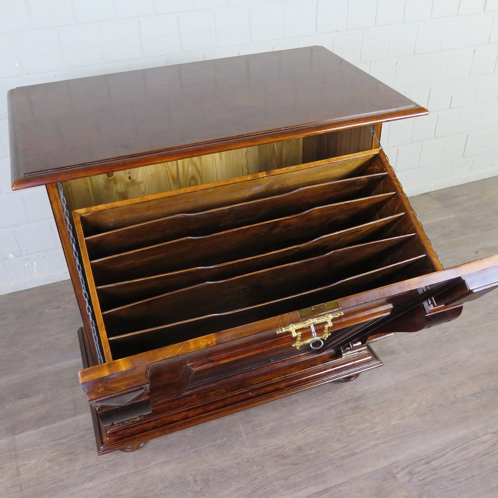 Unterschrank Schrank Spieluhr Gründerzeit 1880 Mahagoni