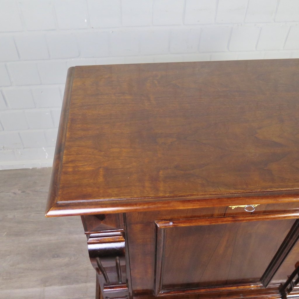 Unterschrank Schrank Spieluhr Gründerzeit 1880 Mahagoni