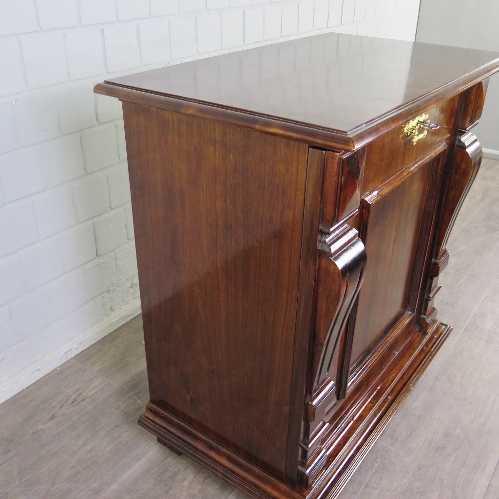 Unterschrank Schrank Spieluhr Gründerzeit 1880 Mahagoni
