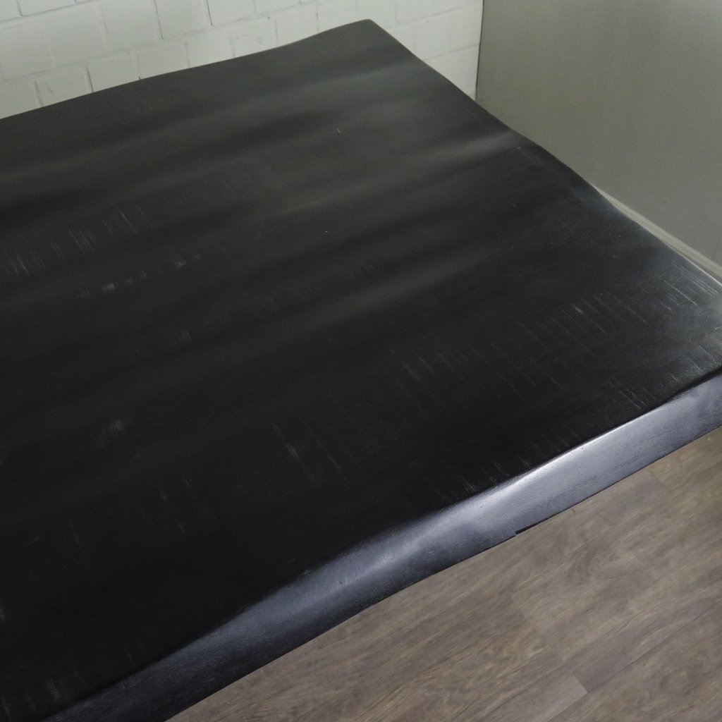 Esstisch Tisch Mangoholz Schwarz 2,60 m x 1,00 m