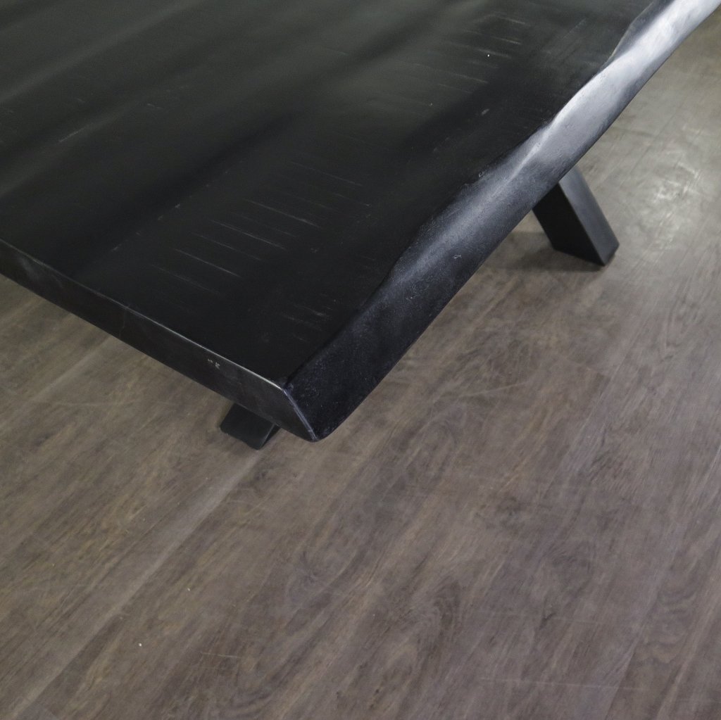 Esstisch Tisch Mangoholz Schwarz 2,60 m x 1,00 m