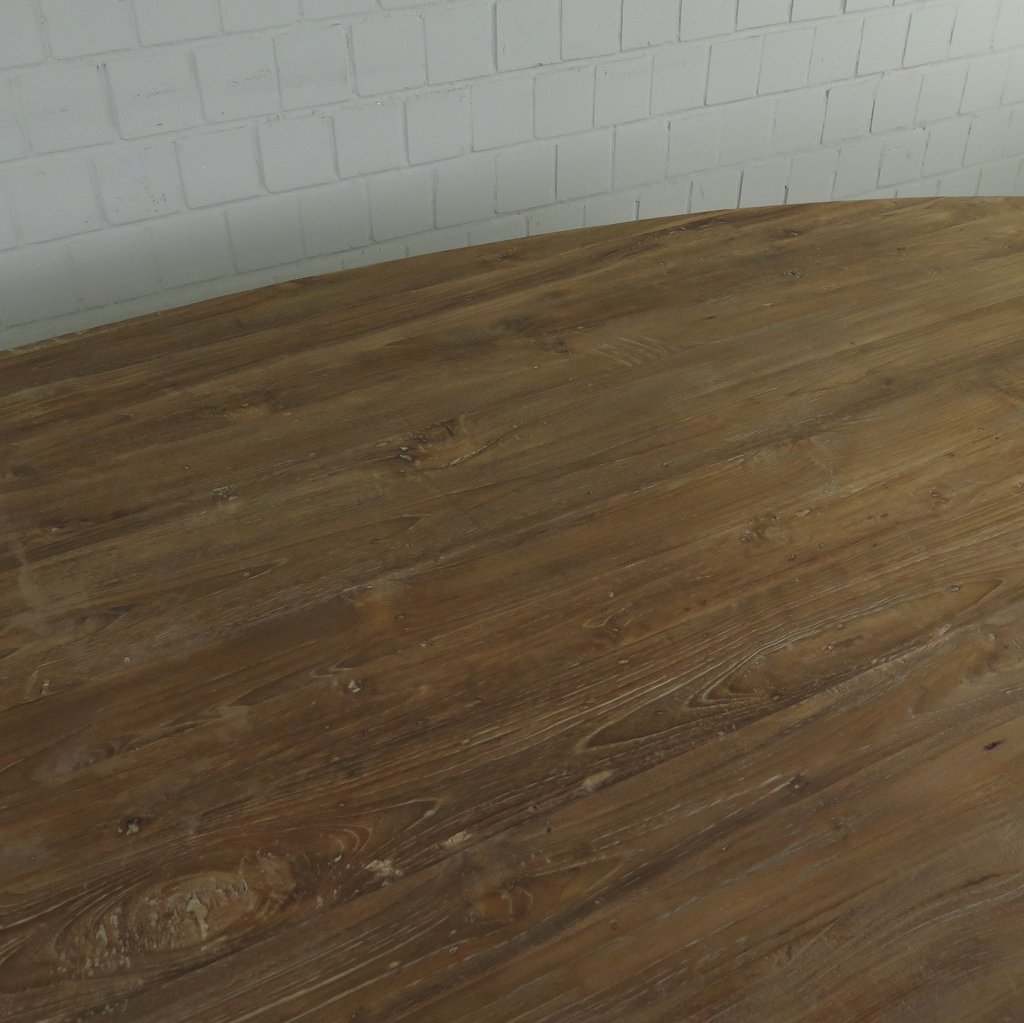Esstisch Tisch Oval Teakholz 2,60 m x 1,20 m