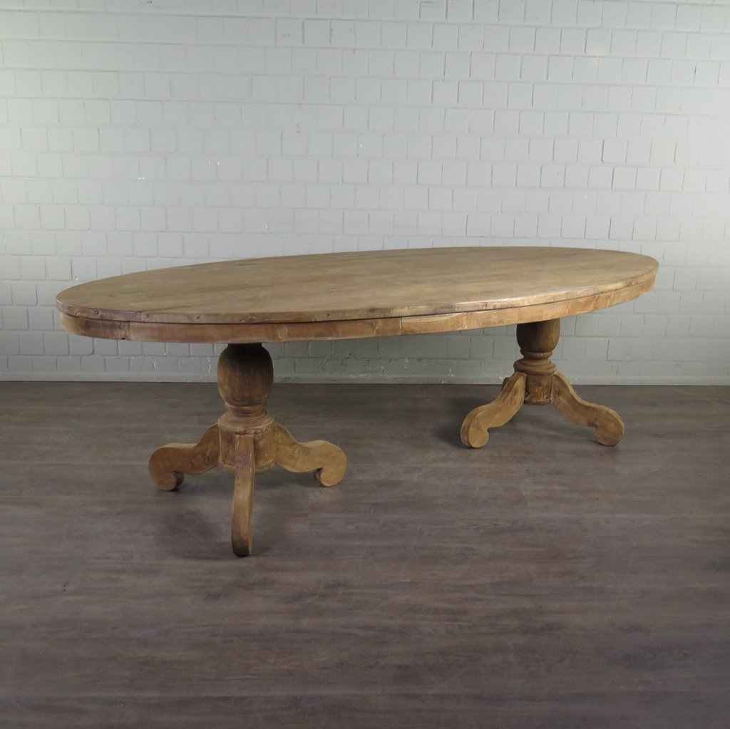 Esstisch Tisch Oval Teakholz 2,60 m x 1,20 m