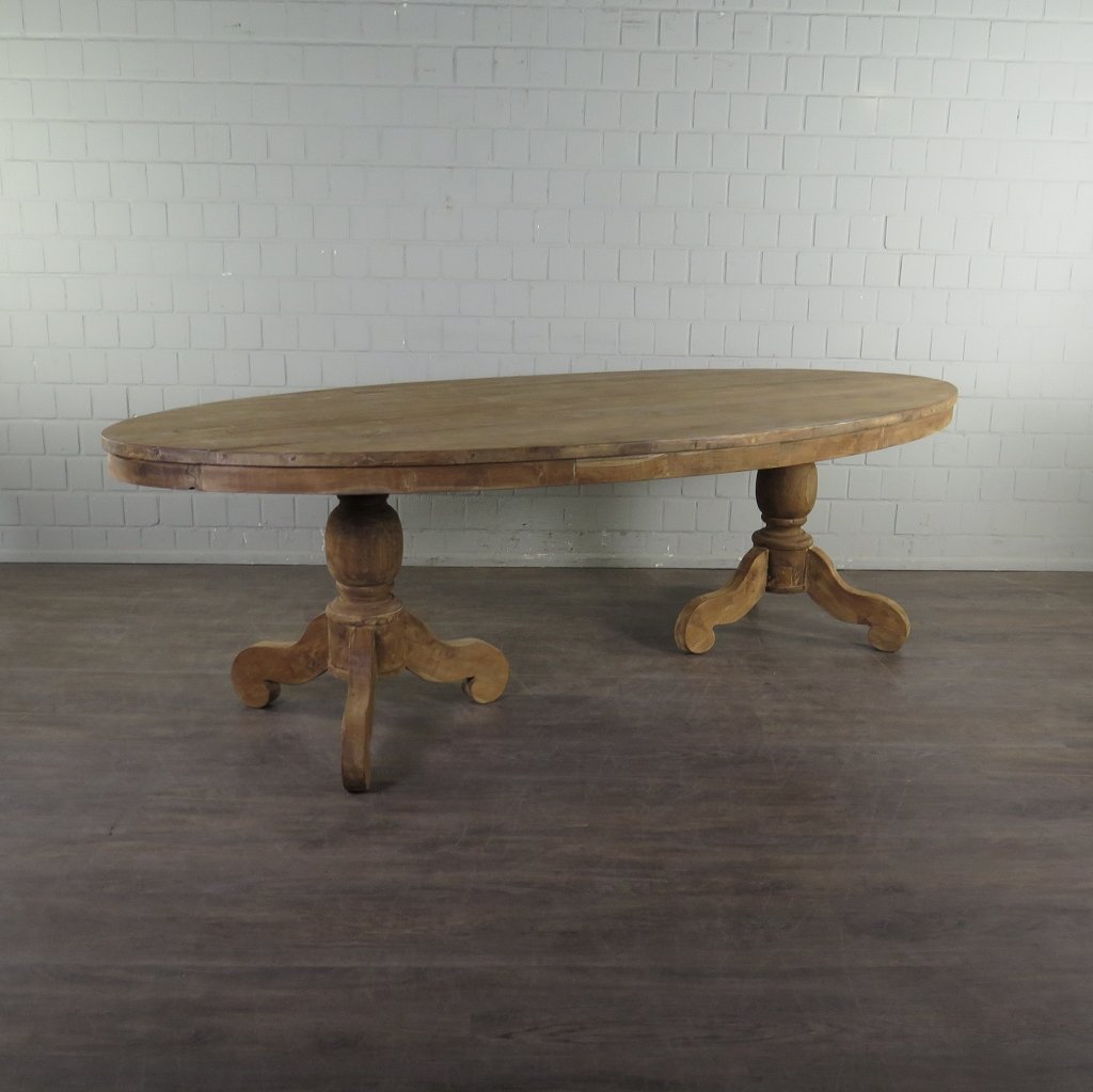 Esstisch Tisch Oval Teakholz 2,60 m x 1,20 m