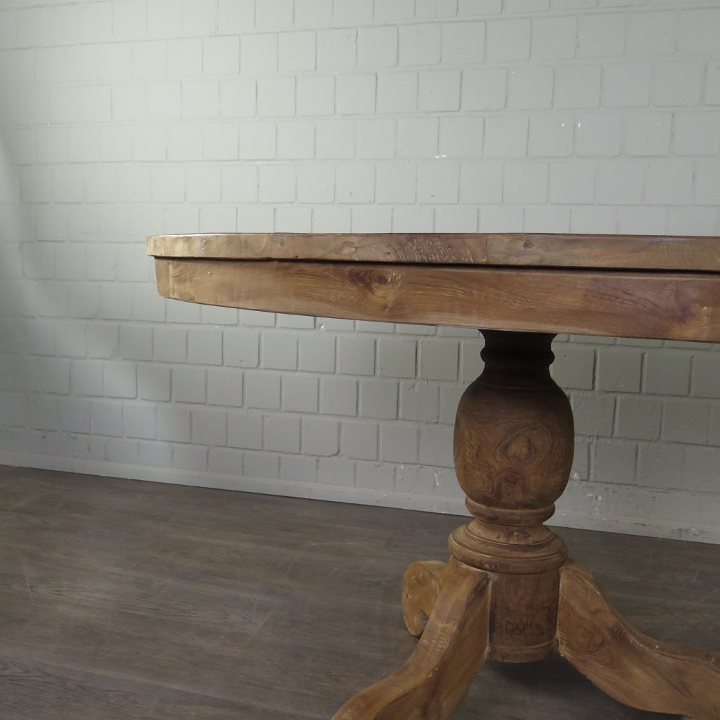 Esstisch Tisch Oval Teakholz 2,60 m x 1,20 m