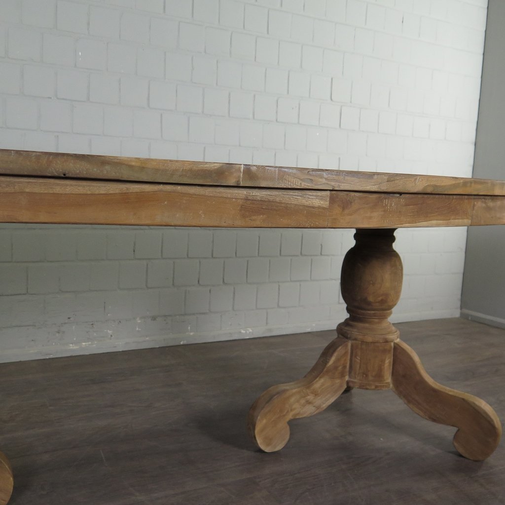 Esstisch Tisch Oval Teakholz 2,60 m x 1,20 m