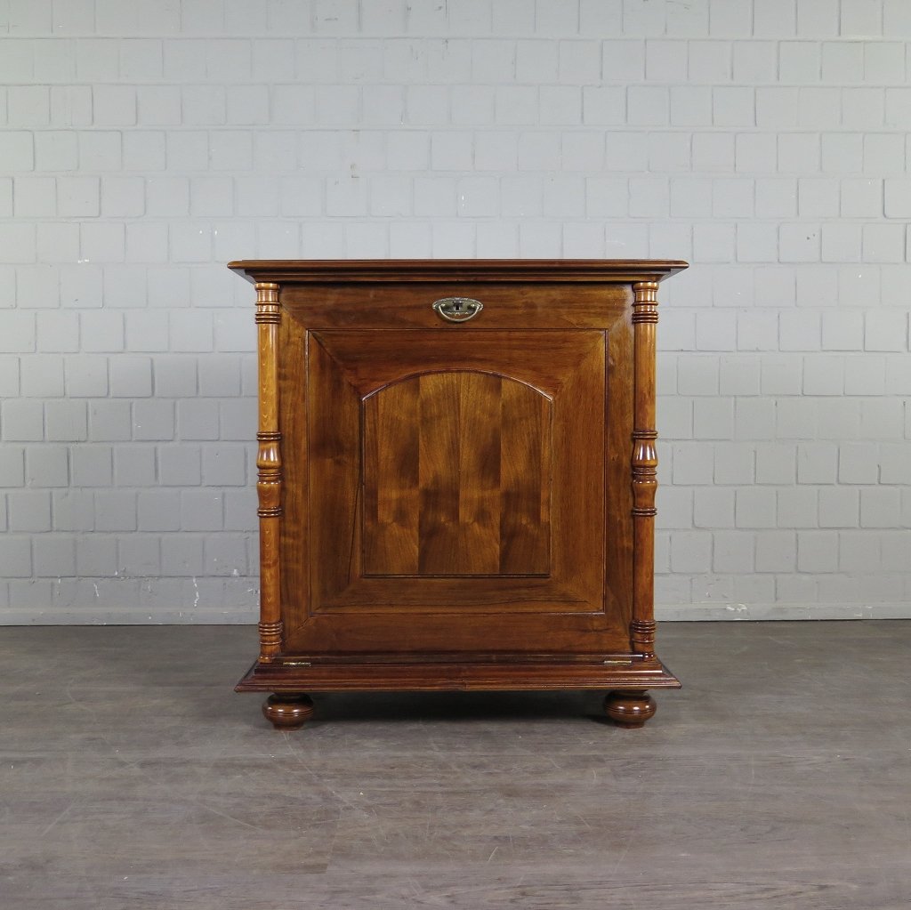 Unterschrank Schrank Spieluhr Gründerzeit 1880 Nussbaum