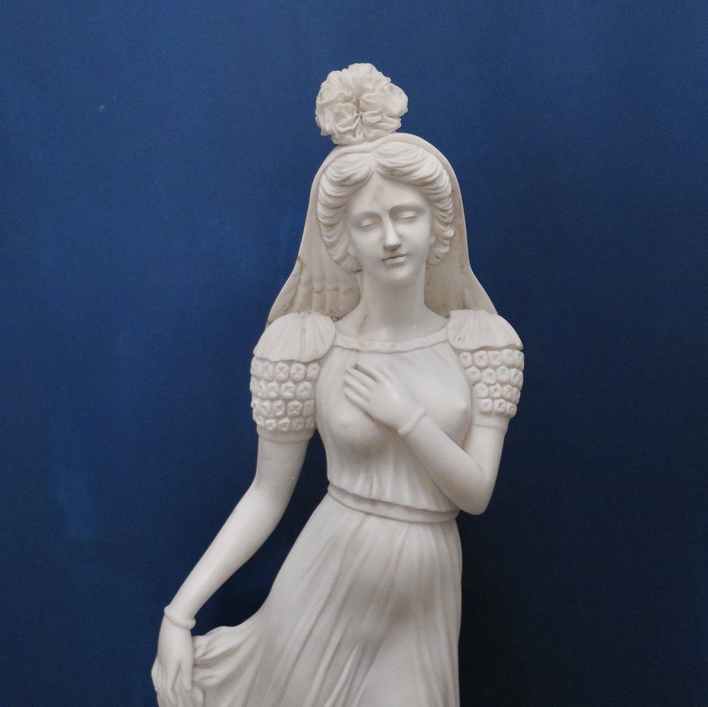 Skulptur Frau Marmor 1,42 m