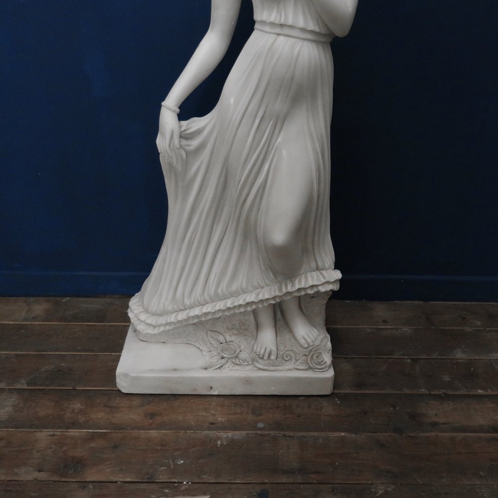 Skulptur Frau Marmor 1,42 m