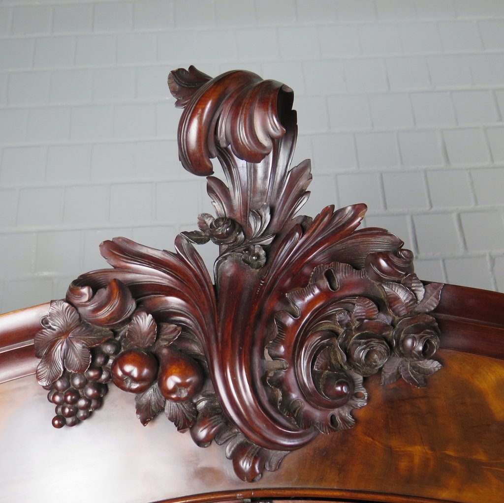 Schrank Kleiderschrank Historismus 1880 Nussbaum Wurzelholz
