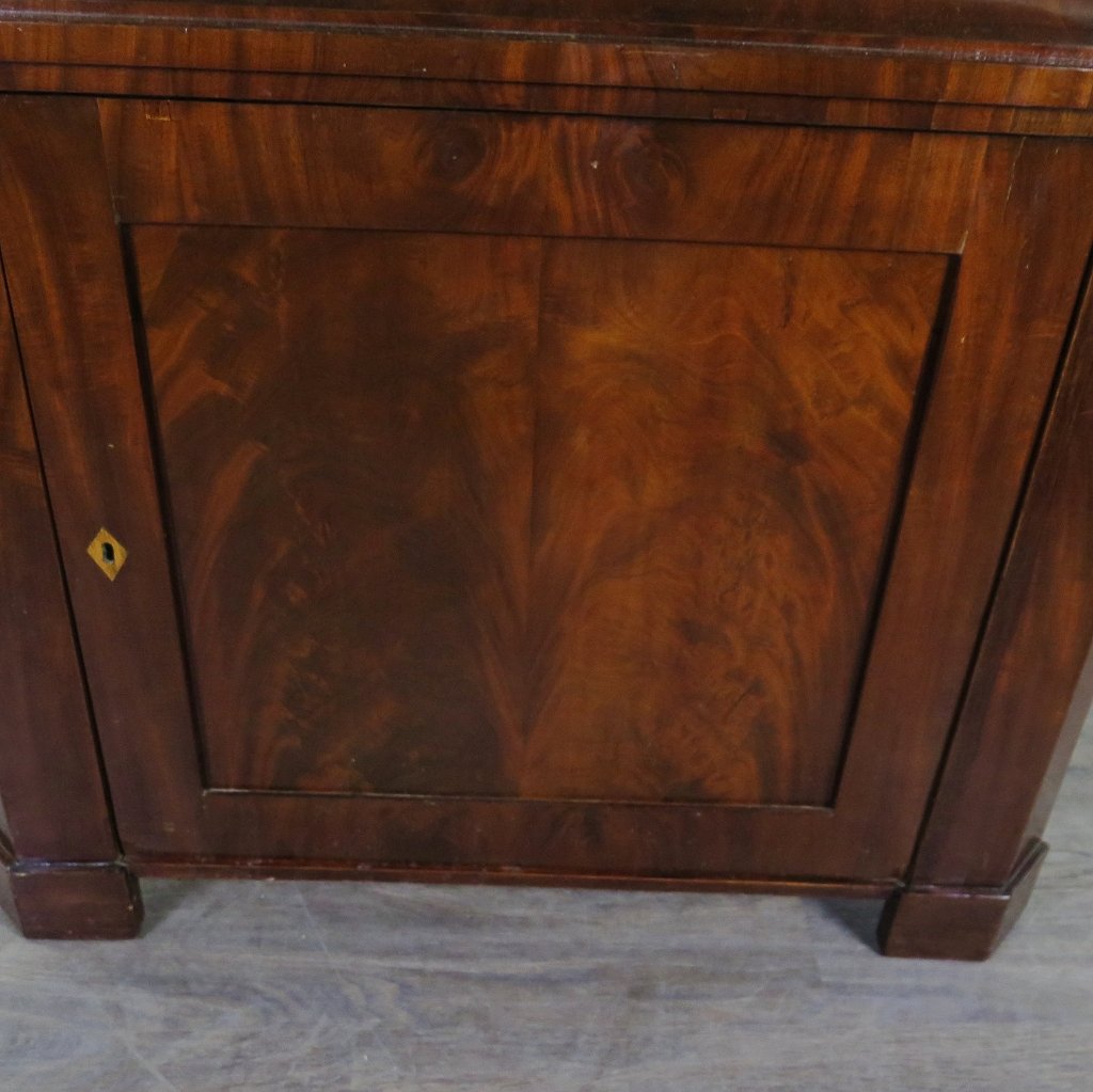 Eckschrank Eckvitrine Biedermeier 1840 Mahagoni
