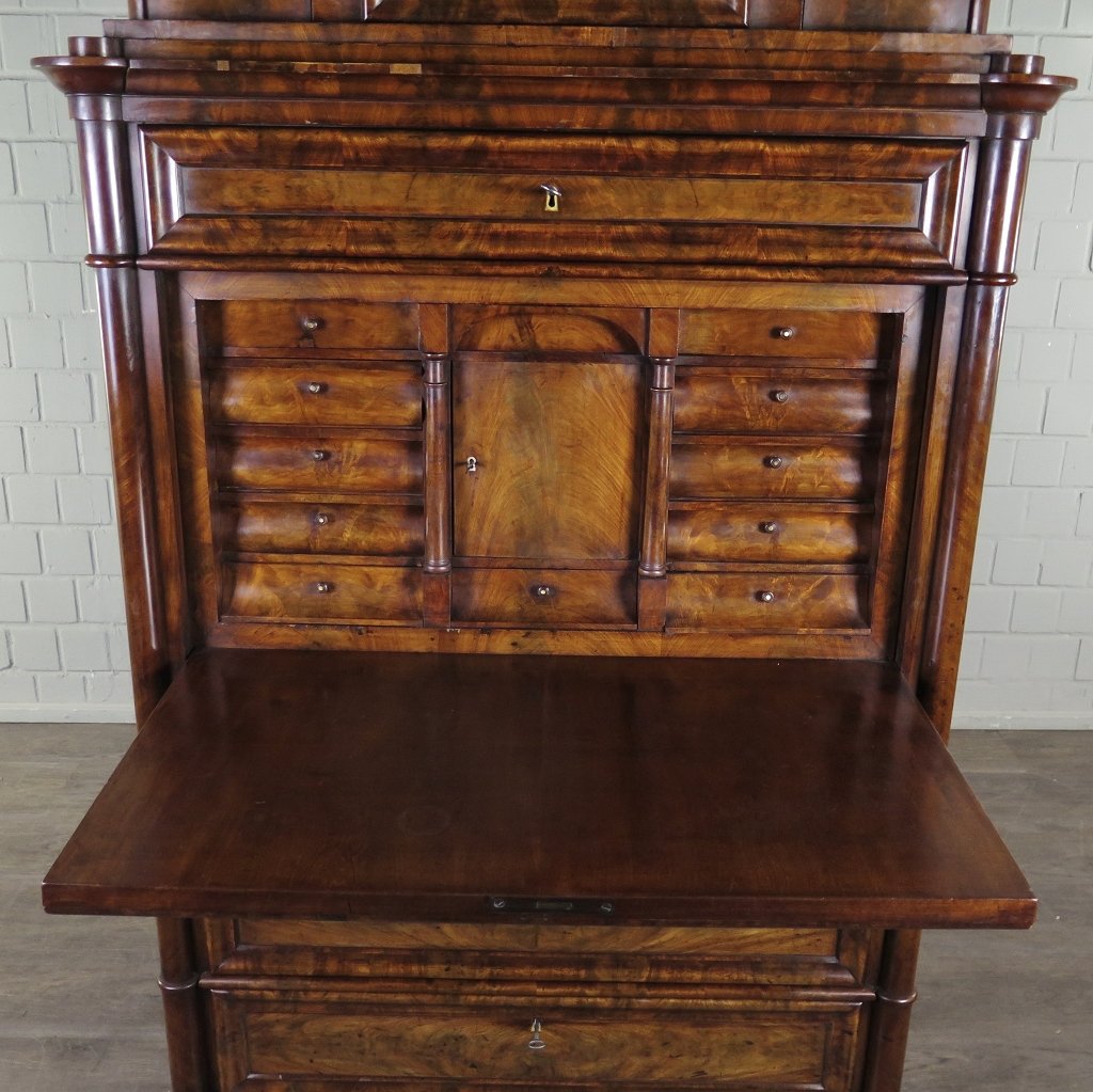Sekretär Biedermeier 1850 Mahagoni