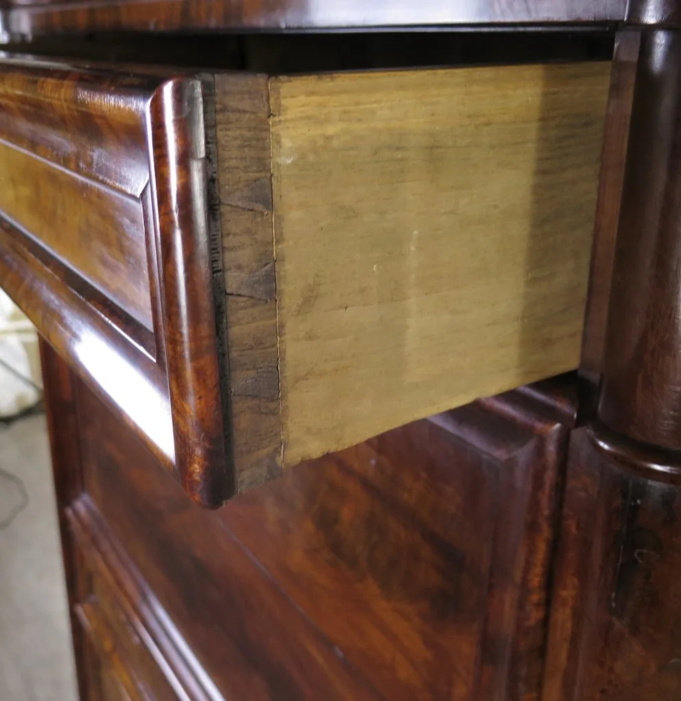 Sekretär Biedermeier 1850 Mahagoni