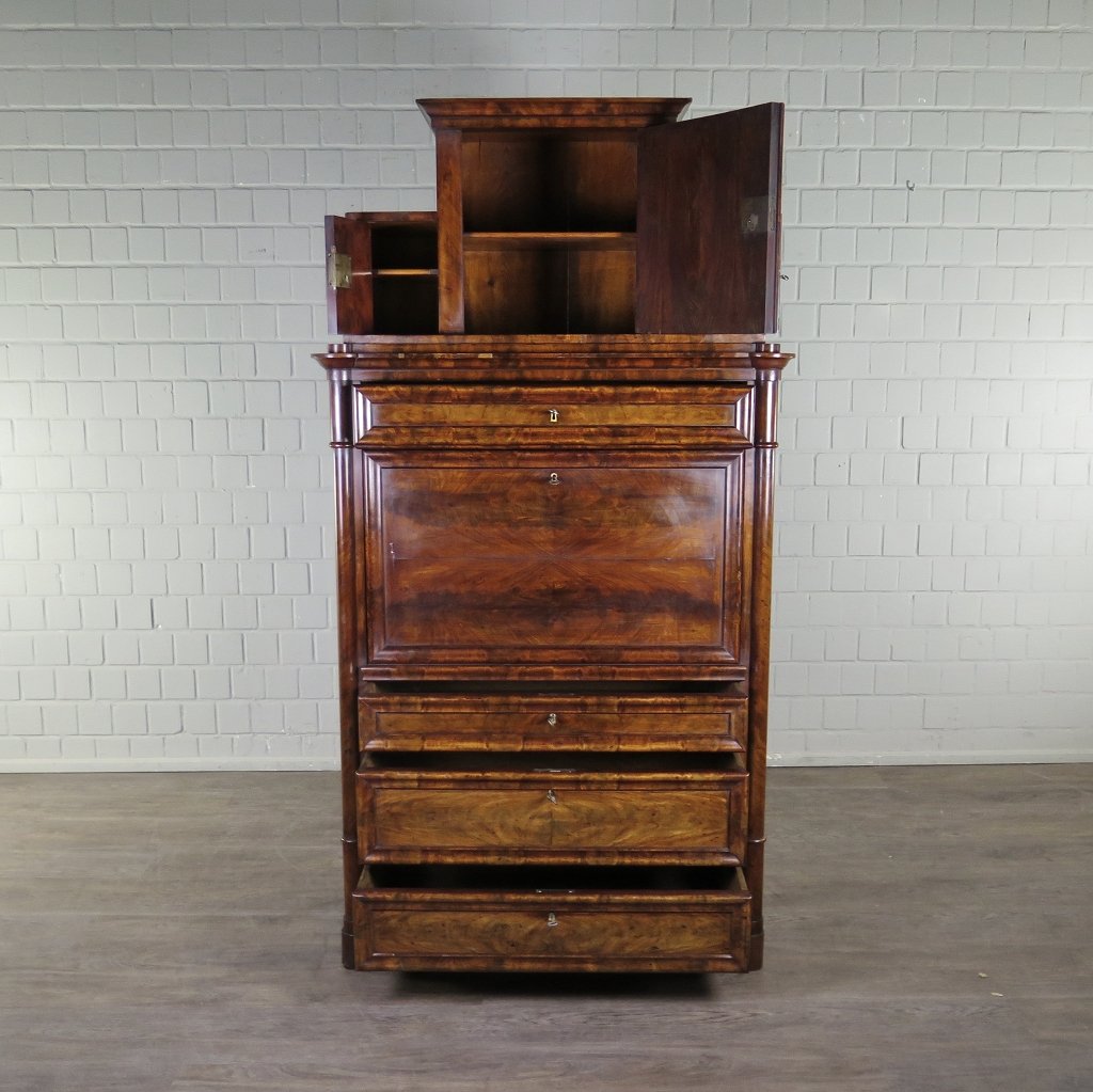 Sekretär Biedermeier 1850 Mahagoni