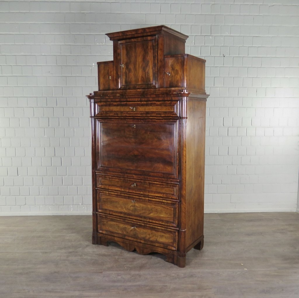 Sekretär Biedermeier 1850 Mahagoni