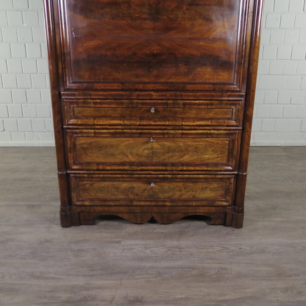 Sekretär Biedermeier 1850 Mahagoni