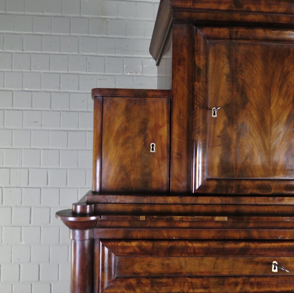 Sekretär Biedermeier 1850 Mahagoni
