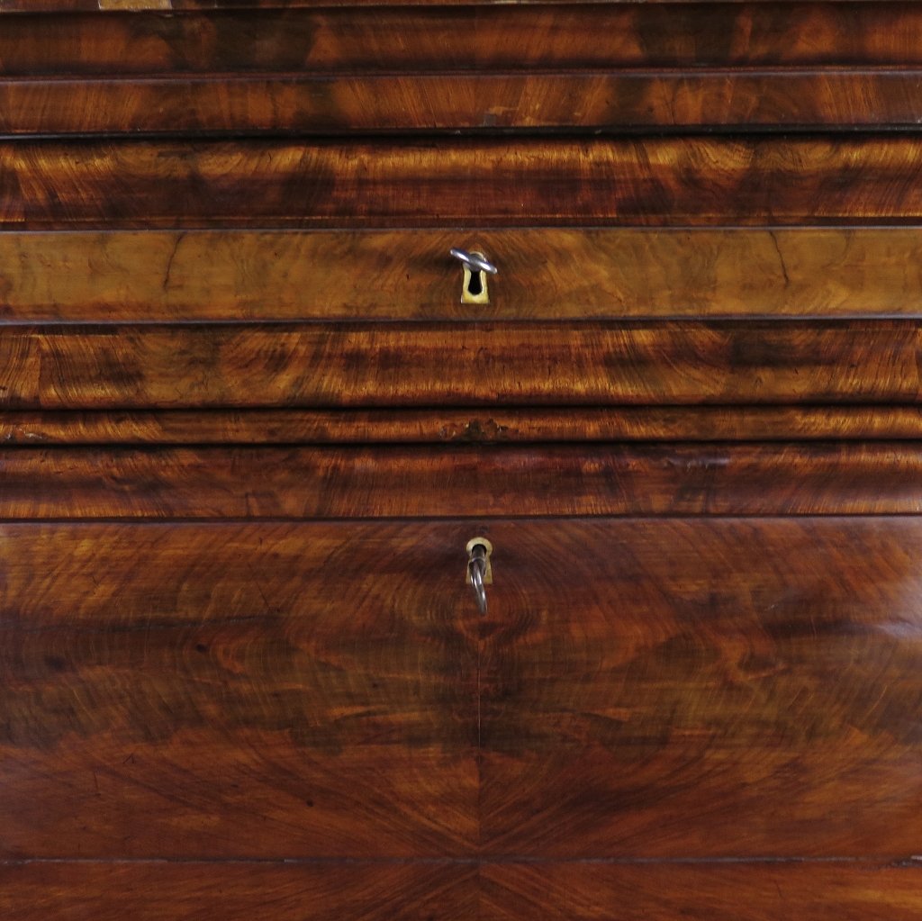 Sekretär Biedermeier 1850 Mahagoni