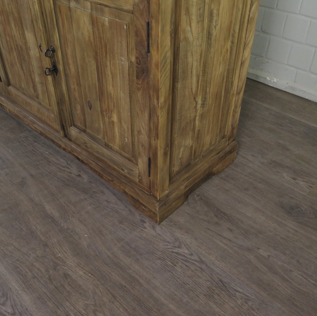 Vitrine Bücherschrank Teakholz 2,10 m