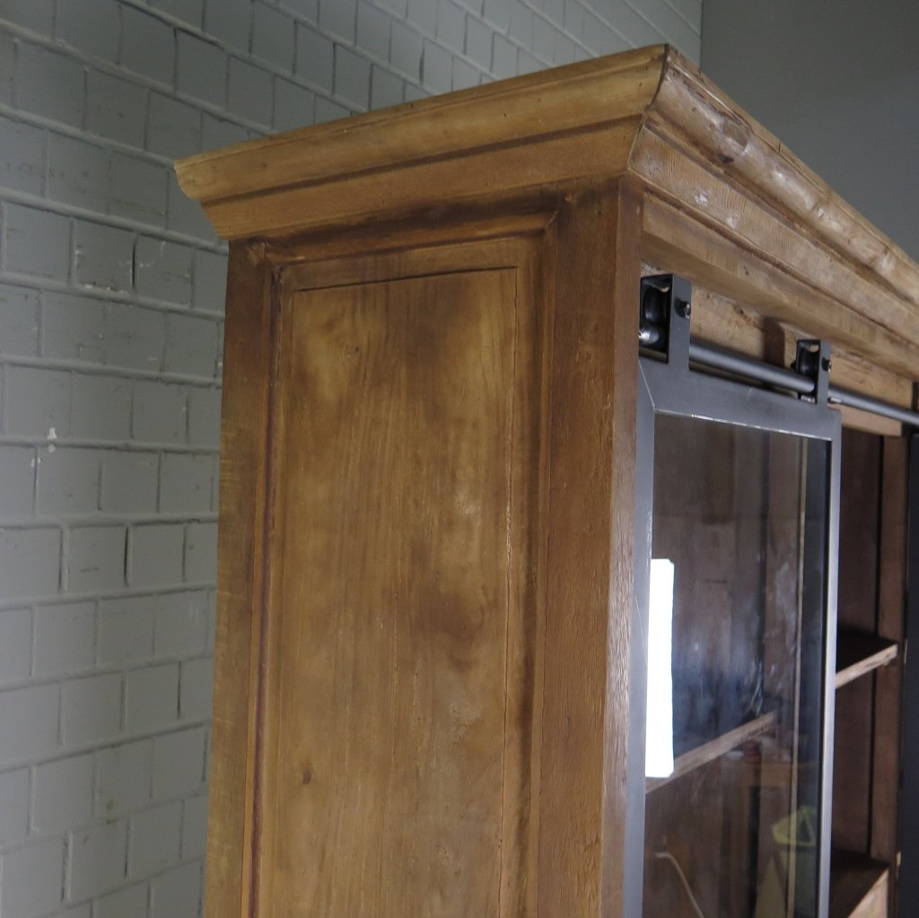Vitrine Bücherschrank Teakholz 1,92 m